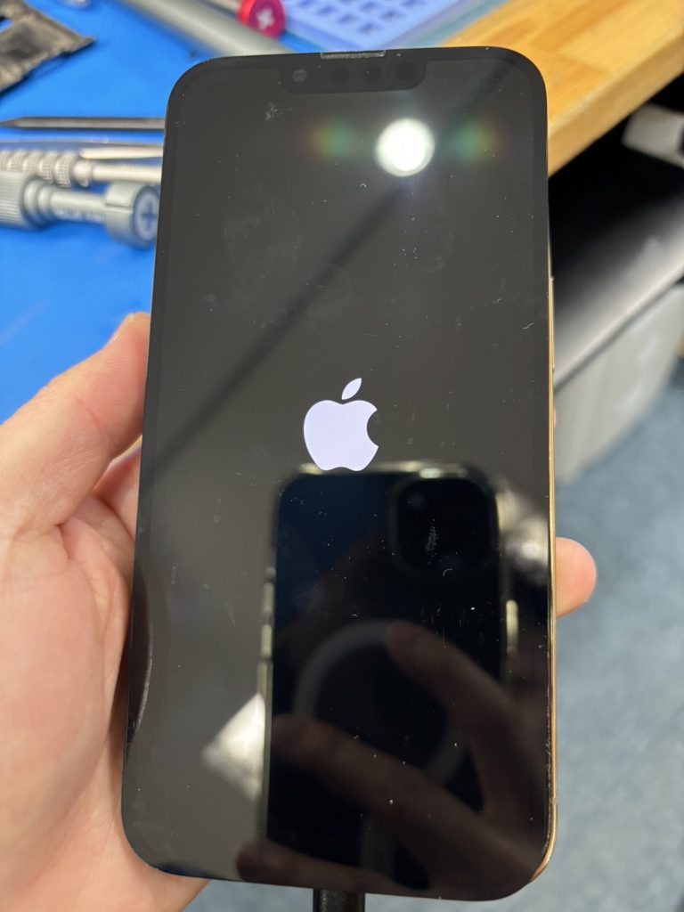 iPhone起動前のロゴマーク