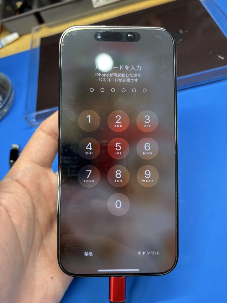 iPhone15Pro基板修理完了