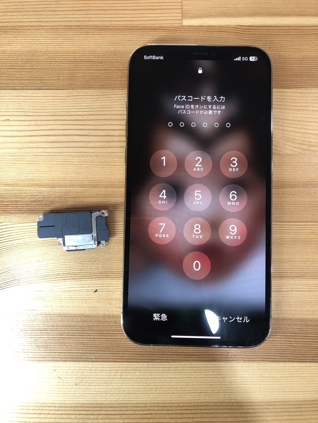 iPhone｜カメラ・音の修理の作業風景